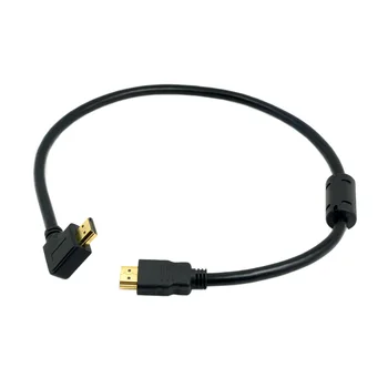 Jimier HDMI Male to HDMI Male 90 Degree Right Angled Cable Black Support 1.4 & 3D & Ethernet 50cm
Jimier HDMI Male to HDMI Male 90 Degree Right Angled Cable Black Support 1.4 & 3D & Ethernet 50cm