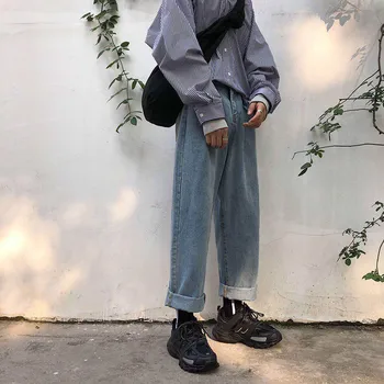 2019 Men's New Pattern Baggy Homme Classic Cargo Pocket Jeans Blue Color Loose Leisure Wide Leg Pants Biker Denim Trousers M-2XL
2019 Men's New Pattern Baggy Homme Classic Cargo Pocket Jeans Blue Color Loose Leisure Wide Leg Pants Biker Denim Trousers M-2XL