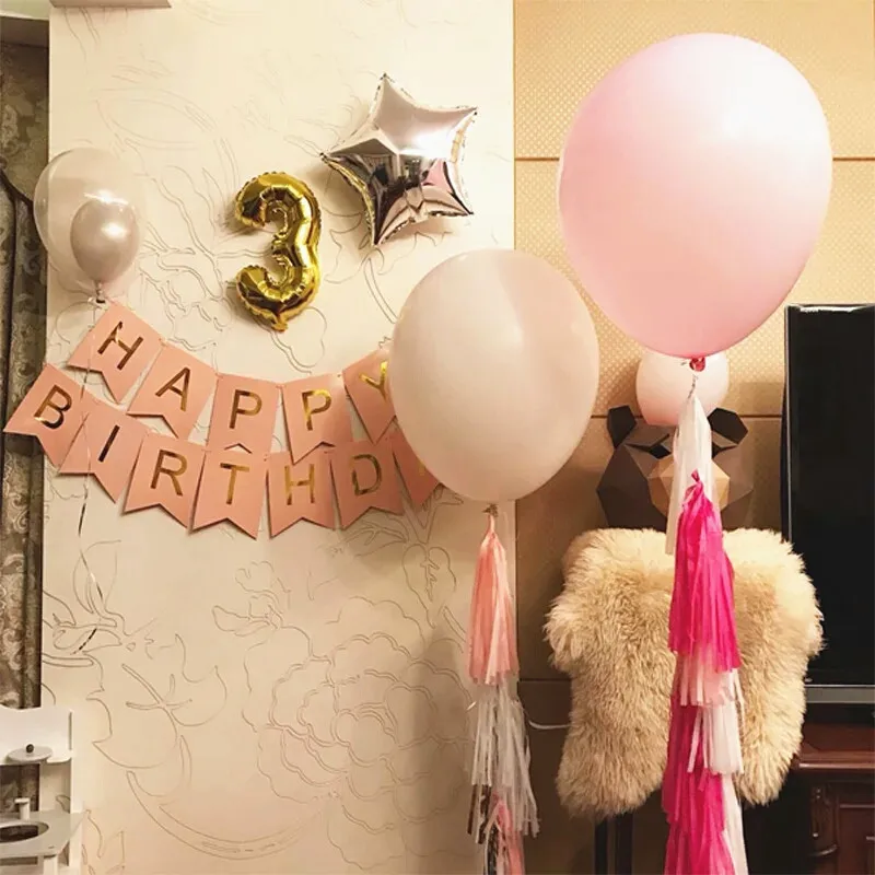 3M Happy Birthday Banner Party Decorations Beautiful Swallowtail Bunting Flag Garland Gold Confetti transparent ballon
3M Happy Birthday Banner Party Decorations Beautiful Swallowtail Bunting Flag Garland Gold Confetti transparent ballon