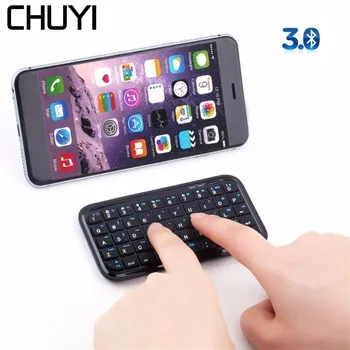 CHUYI Wireless Bluetooth 3.0 Mini Keyboard Portable 49 Keys Ultra Slim Rechargeable Handheld Keyboard Keypad For iPhone PC Black
CHUYI Wireless Bluetooth 3.0 Mini Keyboard Portable 49 Keys Ultra Slim Rechargeable Handheld Keyboard Keypad For iPhone PC Black