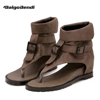 Retro Rome Flip Flop Gladiator Sandals Woman Summer Wedges Hight Cut Buckle Belt Sandals Girls Summer Cover Heel Casual Shoes
Retro Rome Flip Flop Gladiator Sandals Woman Summer Wedges Hight Cut Buckle Belt Sandals Girls Summer Cover Heel Casual Shoes