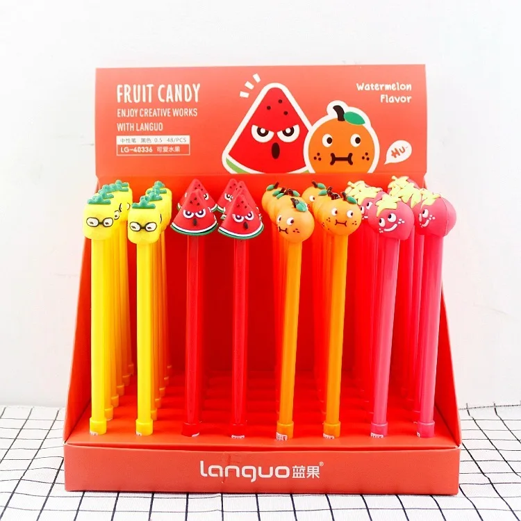 48 pcs Gel Pens Creative Fruit black colored kawaii gift gel-ink pens pens for writing Cute stationery office school supplies
48 pcs Gel Pens Creative Fruit black colored kawaii gift gel-ink pens pens for writing Cute stationery office school supplies