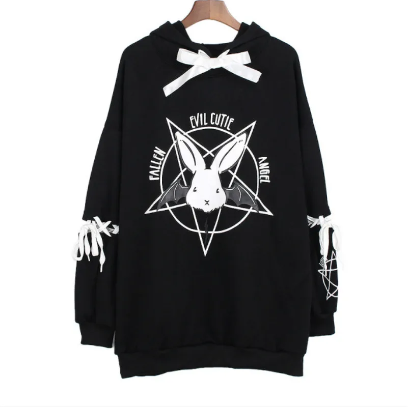 XUXI Harajuku Gothic Punk Oversize Velvet Hooded Sweatshirt Pullover Streetwear Pentagram Print Lace Women Fleeces Hoodies FZ220
XUXI Harajuku Gothic Punk Oversize Velvet Hooded Sweatshirt Pullover Streetwear Pentagram Print Lace Women Fleeces Hoodies FZ220