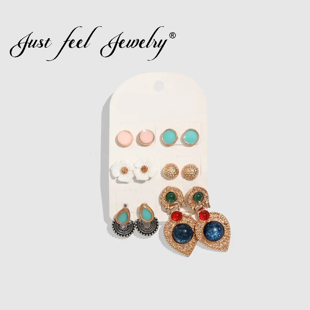 JUST FEEL Boho Fashion Earrings Set For Women Wedding Party Geometric Statement Vintage Dangle Earring Jewelry Valentine Gifts
JUST FEEL Boho Fashion Earrings Set For Women Wedding Party Geometric Statement Vintage Dangle Earring Jewelry Valentine Gifts