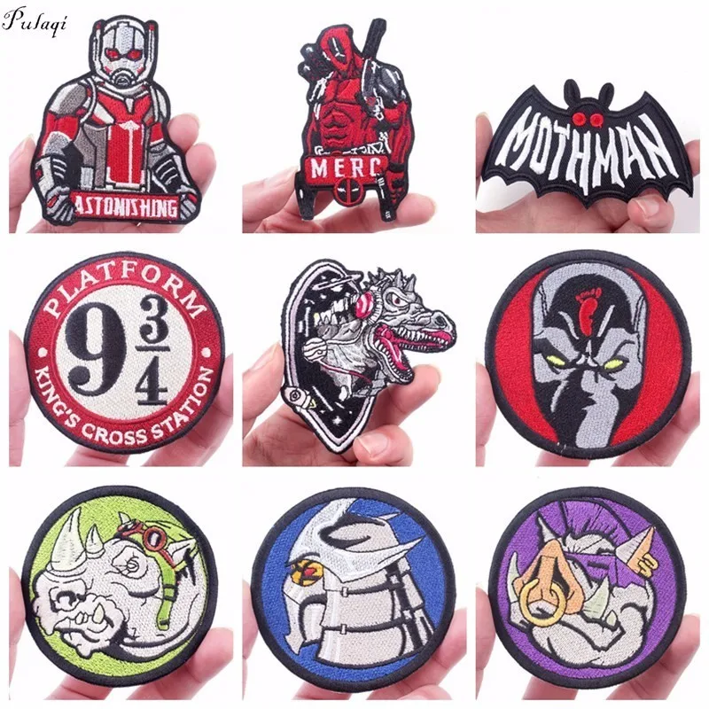 Pulaqi Deadpool THE ATOM Iron-on Patches Jurassic Park Embroidered Sewing Applique For Clothes Apparel DIY Badges Harry Potter F
Pulaqi Deadpool THE ATOM Iron-on Patches Jurassic Park Embroidered Sewing Applique For Clothes Apparel DIY Badges Harry Potter F