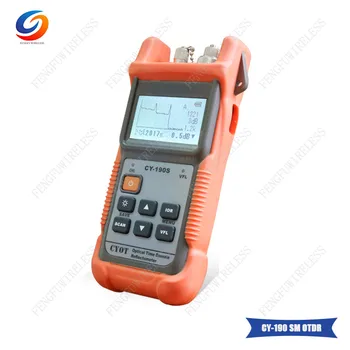 Handheld OTDR CY-190S SM 60KM 1310nm +1mW VFL Fiber fault tester with FC/PC Connector Optical Time Domain Reflectometer
Handheld OTDR CY-190S SM 60KM 1310nm +1mW VFL Fiber fault tester with FC/PC Connector Optical Time Domain Reflectometer