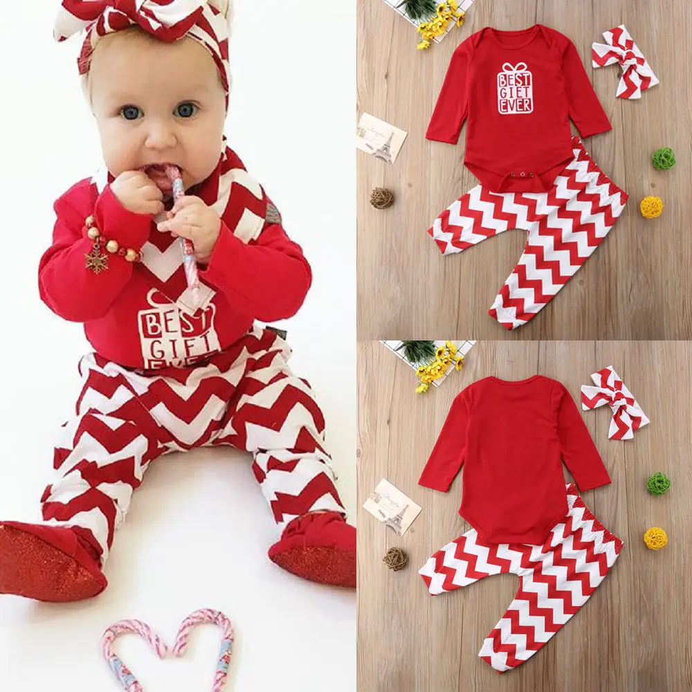 Christmas Newborn Baby Girl Outfits Set Fashion Long Sleeve Bodysuit Tops Pants Headband Girls Casual Cotton Clothes Sets 0-3T
Christmas Newborn Baby Girl Outfits Set Fashion Long Sleeve Bodysuit Tops Pants Headband Girls Casual Cotton Clothes Sets 0-3T