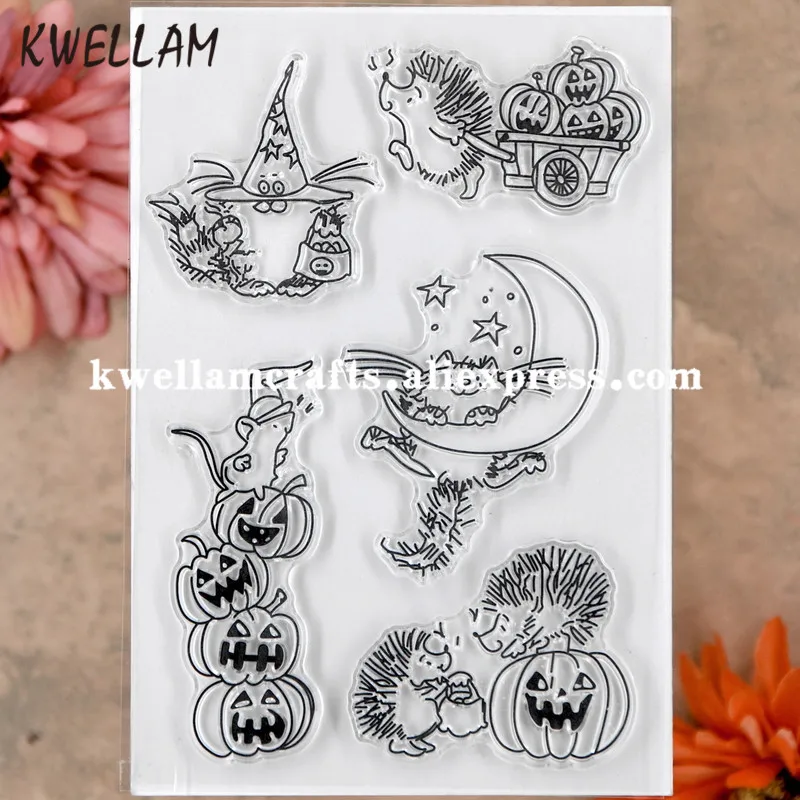 Halloween Hedgehog Pumpkin Moon Mouse Scrapbook DIY photo cards rubber stamp clear stamp transparent stamp 11x16cm KW8092520
Halloween Hedgehog Pumpkin Moon Mouse Scrapbook DIY photo cards rubber stamp clear stamp transparent stamp 11x16cm KW8092520