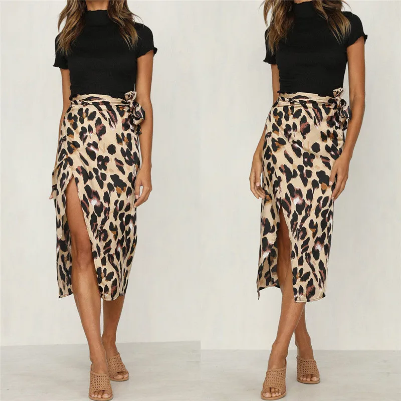 Newest Women Chiffon Leopard Print Maxi Skirt Ladies High Waisted Summer Long Skirts Fashion Leopard Split Lace-up Skirts Hot
Newest Women Chiffon Leopard Print Maxi Skirt Ladies High Waisted Summer Long Skirts Fashion Leopard Split Lace-up Skirts Hot