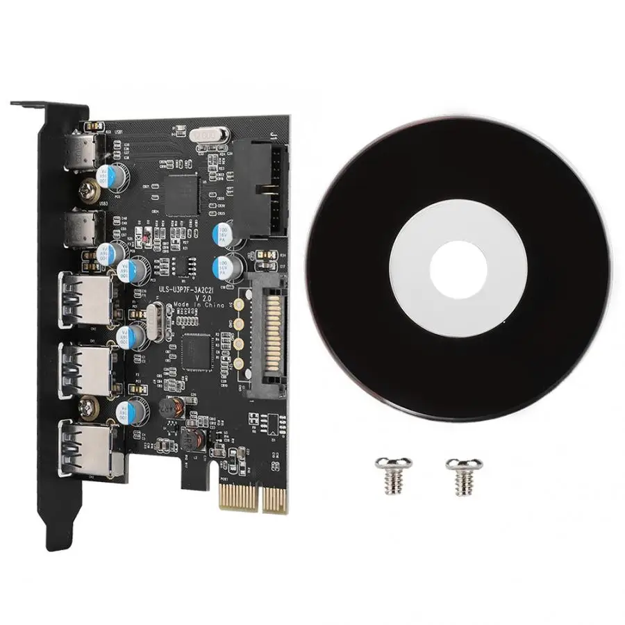Multi-Functional PCB 5-Port USB 3.0 Type-C to PCI-E Expansion Card PCI-E Adapter Card 2019
Multi-Functional PCB 5-Port USB 3.0 Type-C to PCI-E Expansion Card PCI-E Adapter Card 2019