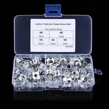 Hot Hot 90pcs/set Carbon Steel T Nuts M3//M5/M6/M8 Four Pronged T Nuts Blind Inserts Nut for Wood Furniture Fastener Hardware
Hot Hot 90pcs/set Carbon Steel T Nuts M3//M5/M6/M8 Four Pronged T Nuts Blind Inserts Nut for Wood Furniture Fastener Hardware