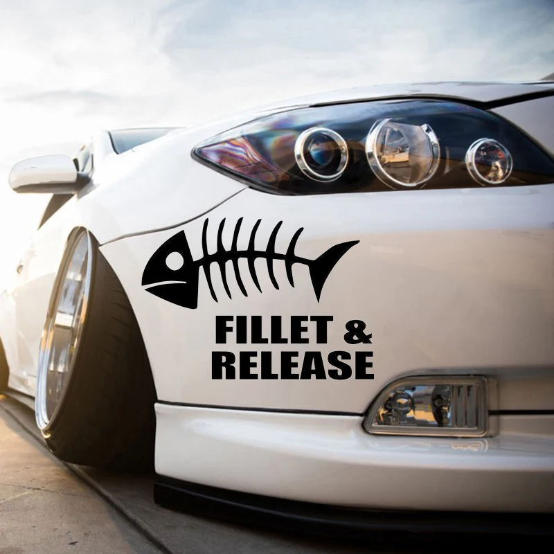 Fillet Release Fishing Home Decor Car Truck Window Decal Sticker Creativity Car Accessories Motorcycle Helmet Car Styling
Fillet Release Fishing Home Decor Car Truck Window Decal Sticker Creativity Car Accessories Motorcycle Helmet Car Styling