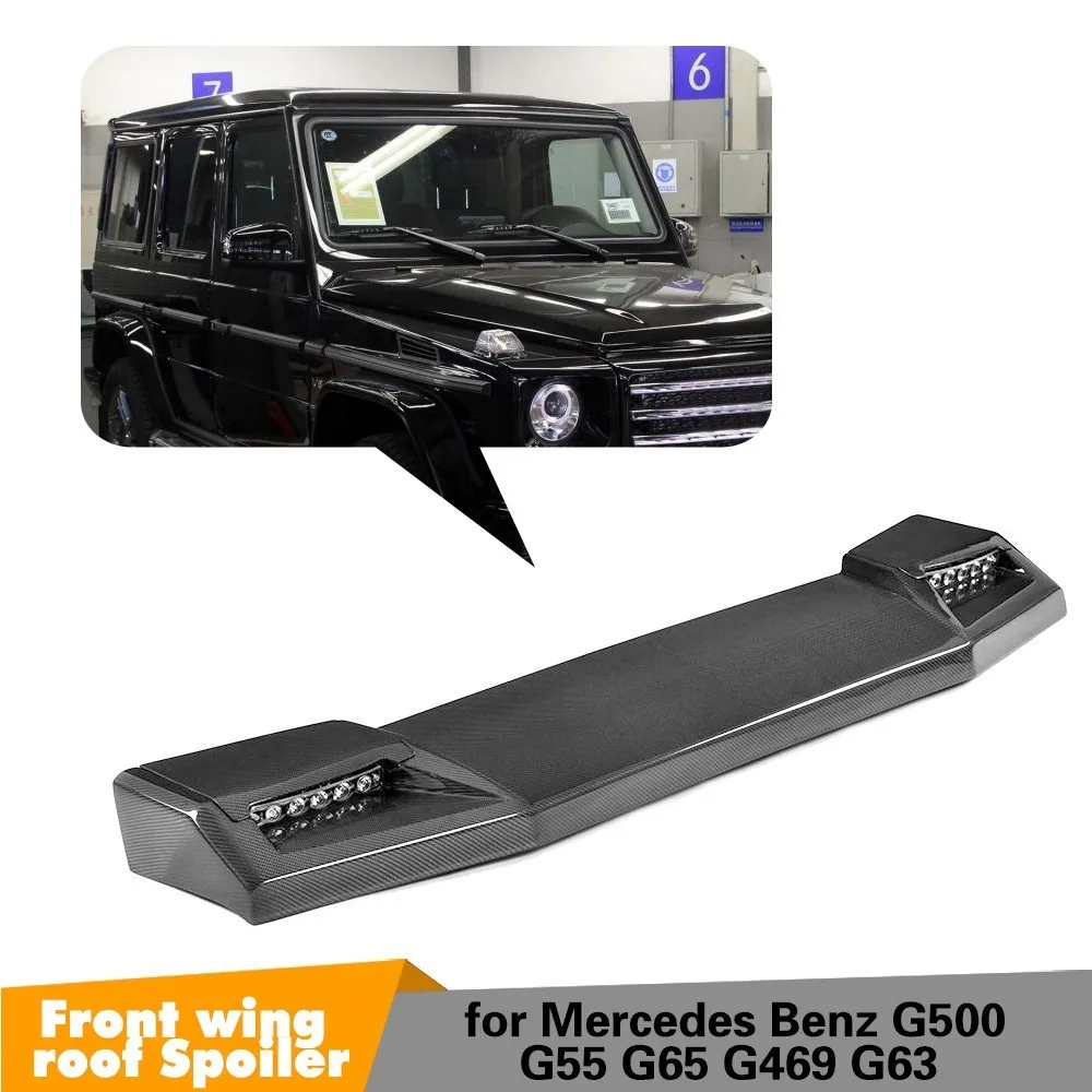 Front Roof Spoiler With Lights For Mercedes-Benz G-Class G500 G63 AMG G65 AMG Cabon Fiber Front Spoiler Lid Car roof Wing
Front Roof Spoiler With Lights For Mercedes-Benz G-Class G500 G63 AMG G65 AMG Cabon Fiber Front Spoiler Lid Car roof Wing