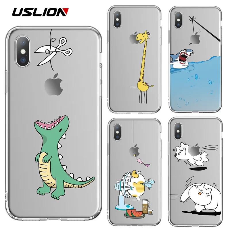 USLION Cartoon Giraffe Phone Case for iPhone 7 6 6S 8 Plus X XS XR Xs Max 5 5s SE Transparent Animal Cases TPU Silicone Cover
USLION Cartoon Giraffe Phone Case for iPhone 7 6 6S 8 Plus X XS XR Xs Max 5 5s SE Transparent Animal Cases TPU Silicone Cover