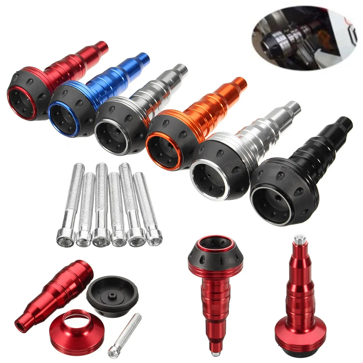 M10 Universal Motorcycle Exhaust Frame Falling Protectors Exhaust Frame Slider Anti Crash Pad Protector CNC for Yamaha for Honda
M10 Universal Motorcycle Exhaust Frame Falling Protectors Exhaust Frame Slider Anti Crash Pad Protector CNC for Yamaha for Honda