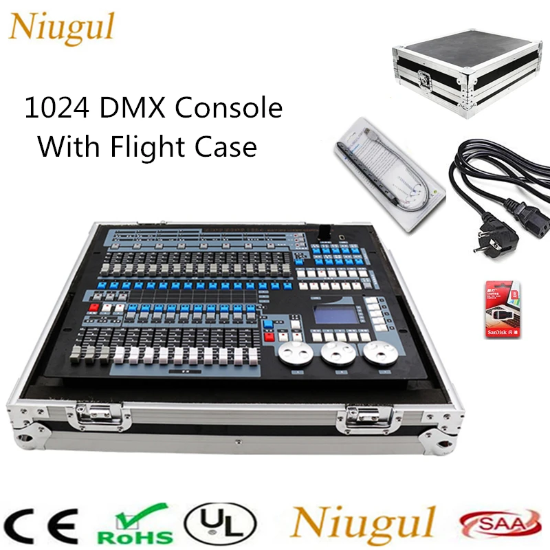 1024 Console Stage Lighting DMX512 Controller Beam Moving Head Light DMX Consoles With Flight Case Bar Club DJ Control Equipment
1024 Console Stage Lighting DMX512 Controller Beam Moving Head Light DMX Consoles With Flight Case Bar Club DJ Control Equipment