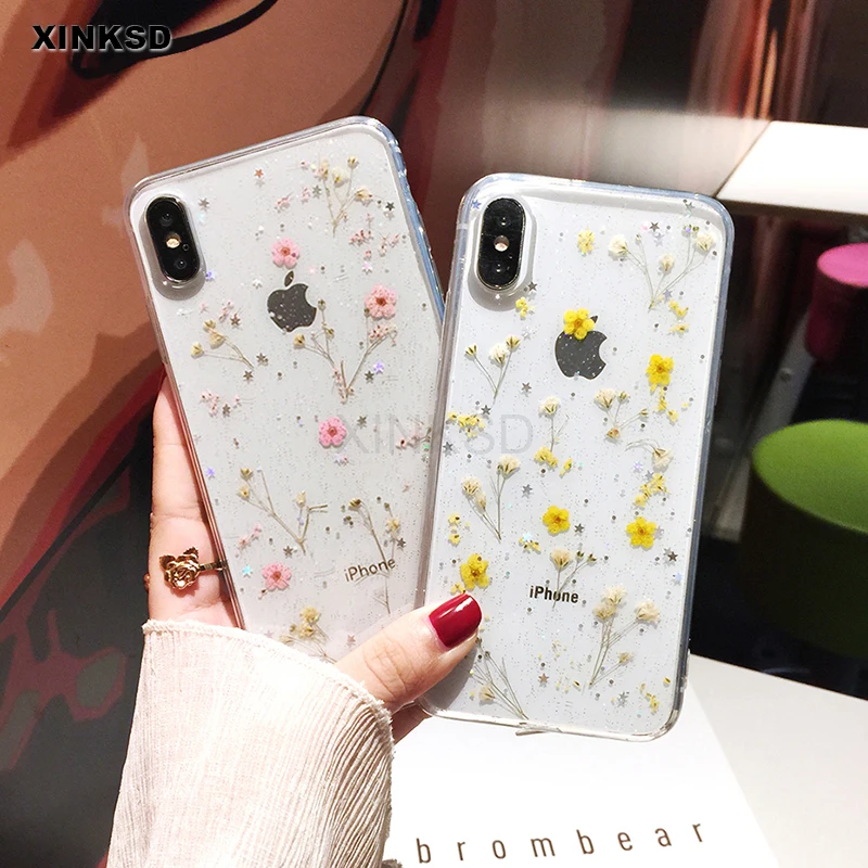 Real Flowers Dried Flowers Case For iPhone 7 8 6 S 6S Plus Transparent Soft TPU Phone Cover Case For iPhone X XS MAX XR Cases
Real Flowers Dried Flowers Case For iPhone 7 8 6 S 6S Plus Transparent Soft TPU Phone Cover Case For iPhone X XS MAX XR Cases