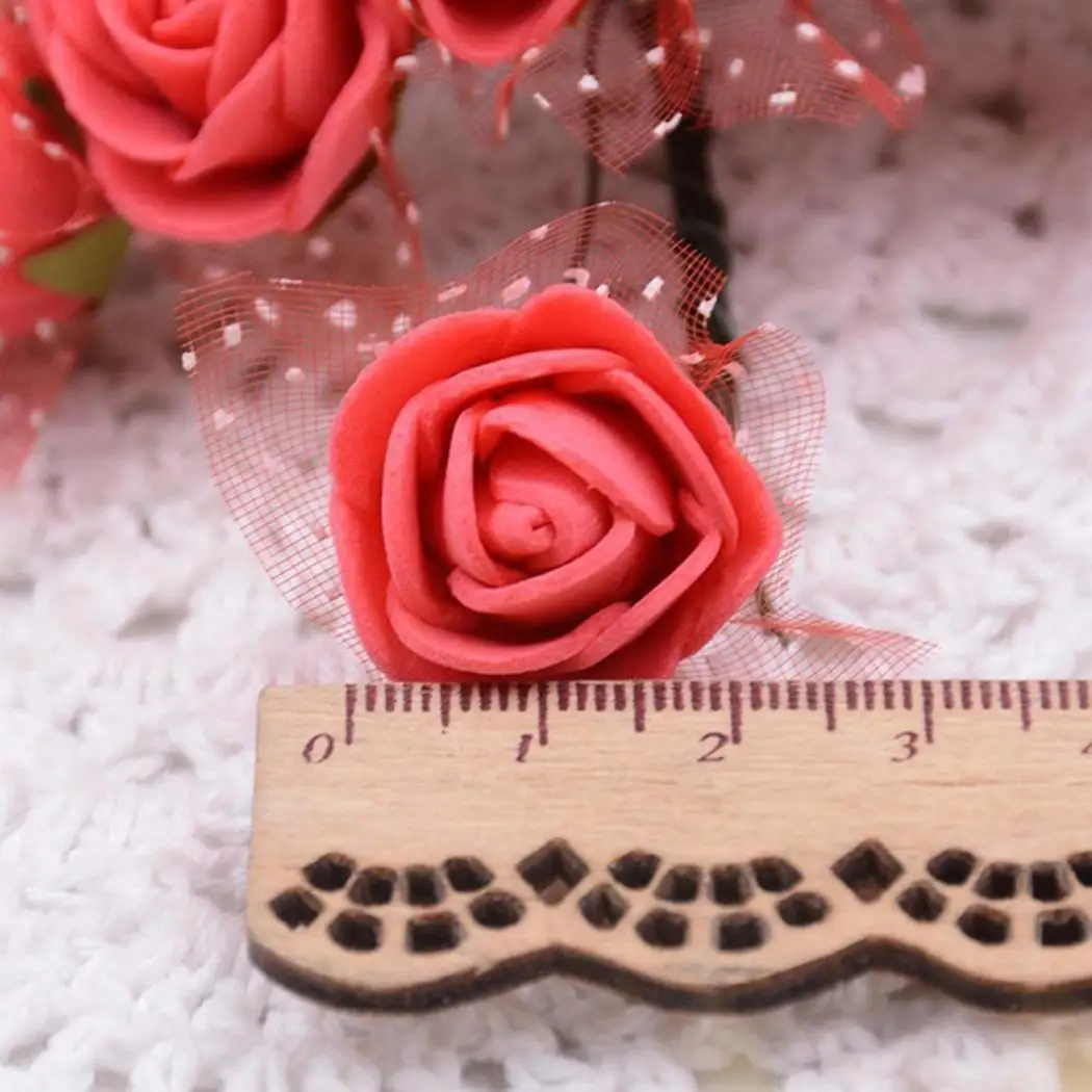 Свадьба настоящее PE цветы выглядит украшения как Роуз Искусственные DIY