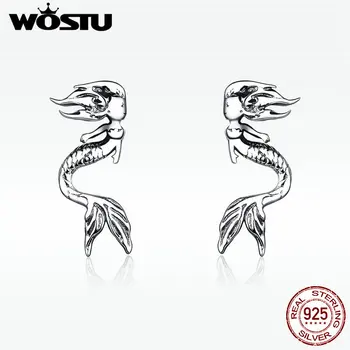 WOSTU Hot Sale Drop Earring Authentic 925 Sterling Silver Jewelry Mermaid Drop Earring For Women Engagement Party DXE588
WOSTU Hot Sale Drop Earring Authentic 925 Sterling Silver Jewelry Mermaid Drop Earring For Women Engagement Party DXE588
