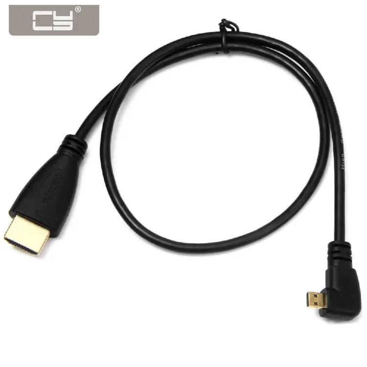 CYDZ Micro HDMI to HDMI Male HDTV Cable for Cell Phone & Tablet & Camera Up & Down Angled Left & Right Angled 90 Degree 0.5m
CYDZ Micro HDMI to HDMI Male HDTV Cable for Cell Phone & Tablet & Camera Up & Down Angled Left & Right Angled 90 Degree 0.5m