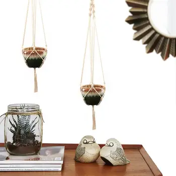 Creative flowerpot net bag plant green hanging basket hanger cotton and hemp rope hand woven hanging rope
Creative flowerpot net bag plant green hanging basket hanger cotton and hemp rope hand woven hanging rope