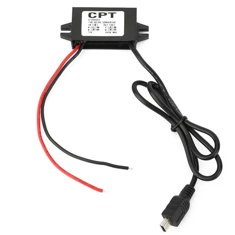 DC-DC 12V to 5V 3A 15W Step Down Converter Regulator USB 2.0 Interface DC Power Supply Adjustable Tool good
DC-DC 12V to 5V 3A 15W Step Down Converter Regulator USB 2.0 Interface DC Power Supply Adjustable Tool good