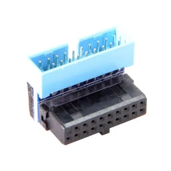 CYSM USB 3.0 20pin Extension Adapter for DELL HP Lenovo USB3 Motherboard Up Angled Down Angled 90 Degree Male to Female
CYSM USB 3.0 20pin Extension Adapter for DELL HP Lenovo USB3 Motherboard Up Angled Down Angled 90 Degree Male to Female
