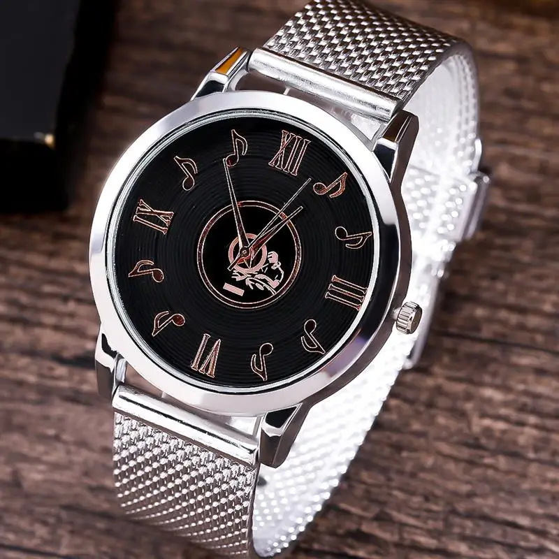 2019 Retro Musical Design Watch Large Dial Mesh Strap Stainless Steel Analog Quartz Wristwatch Women Lady Watches Reloj Mujer
2019 Retro Musical Design Watch Large Dial Mesh Strap Stainless Steel Analog Quartz Wristwatch Women Lady Watches Reloj Mujer