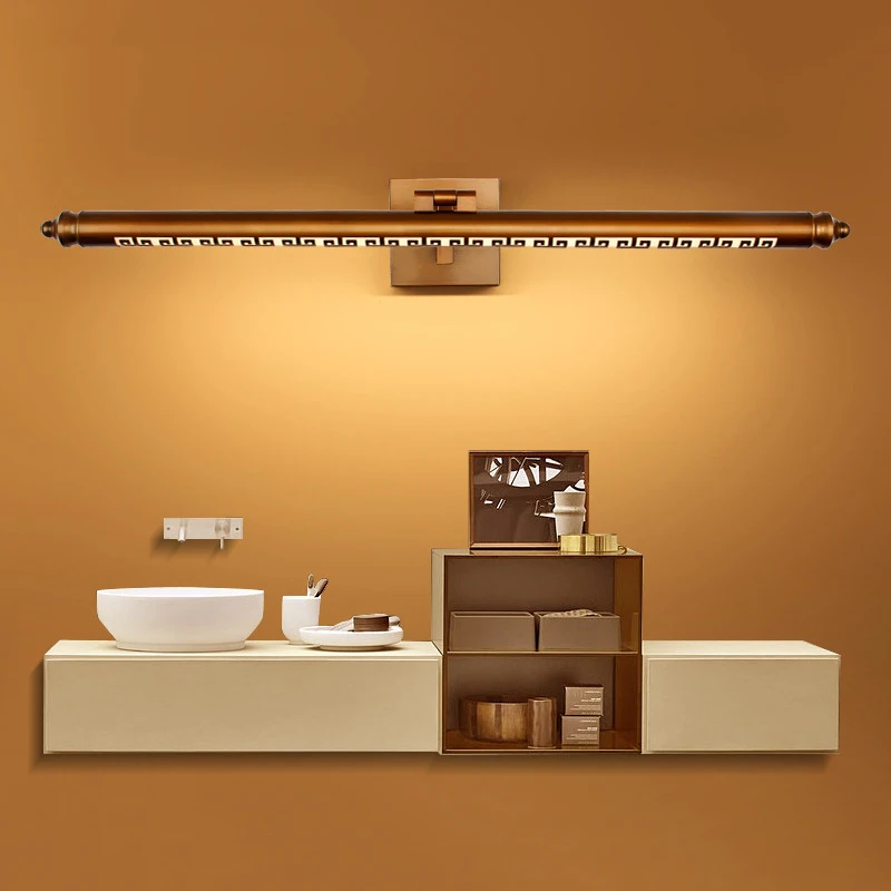 Chinese Style Waterproof 50CM 8W LED mirror light fixture Bronze lamp White or Warm White for Bathroom/Washroom C9
Chinese Style Waterproof 50CM 8W LED mirror light fixture Bronze lamp White or Warm White for Bathroom/Washroom C9