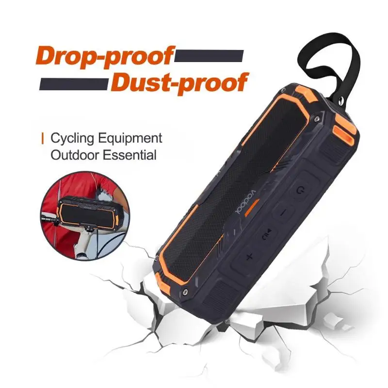 Vodool Portable Wireless Bluetooth 4.1 Speakers Waterproof Shockproof Dustproof Stereo Sound Speaker for Outdoor Sports Travel
Vodool Portable Wireless Bluetooth 4.1 Speakers Waterproof Shockproof Dustproof Stereo Sound Speaker for Outdoor Sports Travel