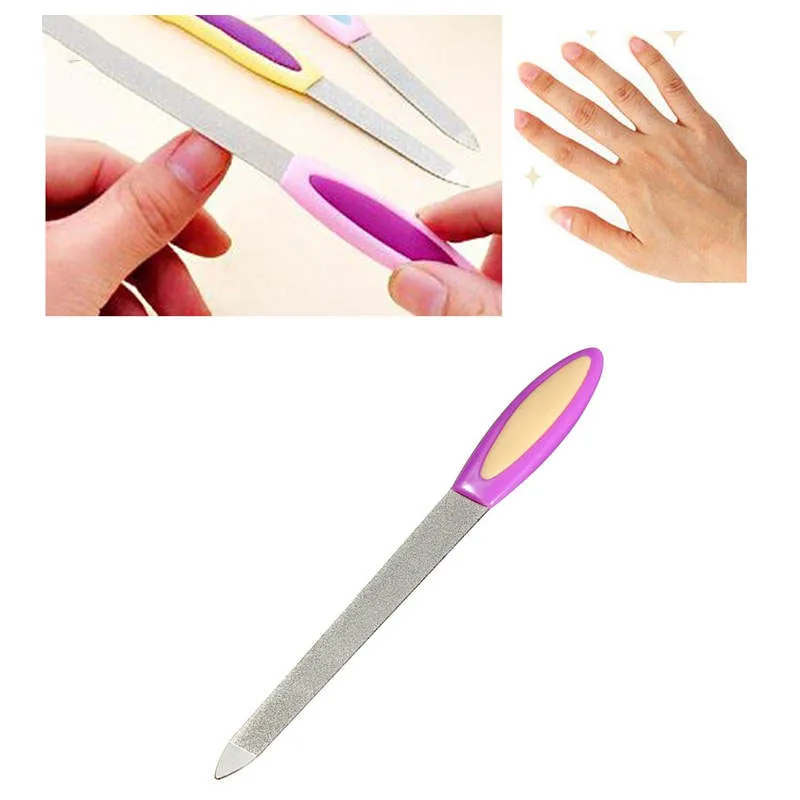 Rakado Nail Art 2 Sides Random Color Stainless Steel Nail File Dead Skin Cuticle Remove Scrub Grinding Buffer Stick Manicure Kit
Rakado Nail Art 2 Sides Random Color Stainless Steel Nail File Dead Skin Cuticle Remove Scrub Grinding Buffer Stick Manicure Kit