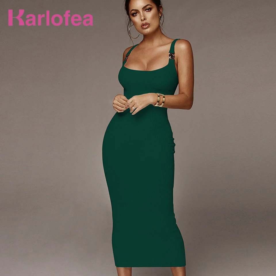Karlofea Women New Knitted Dress Fashion Buckle Strap Bodycon Mid Calf Dresses Spring Outfits Wear Vestido Slim Club Party Dress
Karlofea Women New Knitted Dress Fashion Buckle Strap Bodycon Mid Calf Dresses Spring Outfits Wear Vestido Slim Club Party Dress