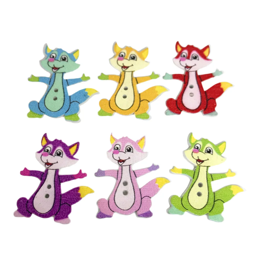50 Pcs Colorful Cartoon Fox Wooden Snaps Wooden Buttons DIY Snaps for Kniting Sewing DIY Craft Scrapbook
50 Pcs Colorful Cartoon Fox Wooden Snaps Wooden Buttons DIY Snaps for Kniting Sewing DIY Craft Scrapbook