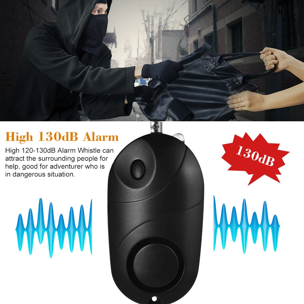 2Pcs/Lot Personal Alarm 120-130dB Safe Sound Emergency Self-Defense Security Alarm Keychain LED Flashlight for Women Girls Kids
2Pcs/Lot Personal Alarm 120-130dB Safe Sound Emergency Self-Defense Security Alarm Keychain LED Flashlight for Women Girls Kids