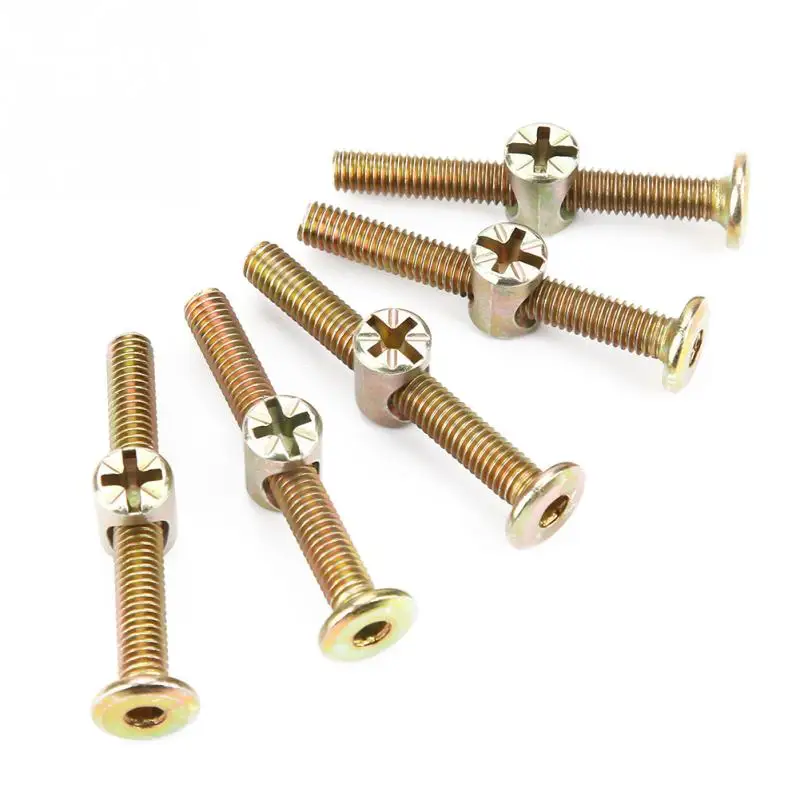10Pcs M6 Carbon Steel Connector Bolts 50mm Furniture Bolt W/ 6mm Barrel Nuts Connector Fastener bolt & nut kit
10Pcs M6 Carbon Steel Connector Bolts 50mm Furniture Bolt W/ 6mm Barrel Nuts Connector Fastener bolt & nut kit