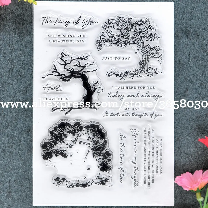 Thinking of you Hello Tree Scrapbook DIY photo cards rubber stamp clear stamp transparent stamp 11x16cm 8101622
Thinking of you Hello Tree Scrapbook DIY photo cards rubber stamp clear stamp transparent stamp 11x16cm 8101622