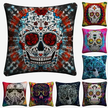 Sugar Skull Psychedelic Mandala Art Decorative Cotton Linen Cushion Cover 45x45cm For Sofa Chair Pillow Case Home Decor Almofada
Sugar Skull Psychedelic Mandala Art Decorative Cotton Linen Cushion Cover 45x45cm For Sofa Chair Pillow Case Home Decor Almofada