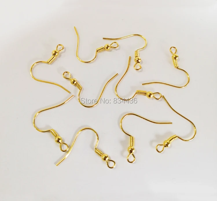 

Free Shipping wholesale 2cm Gold Color Tone Stainless Steel Earring Clip Clasp Hooks Women DIY jewelry findings 200pcs(100pairs)