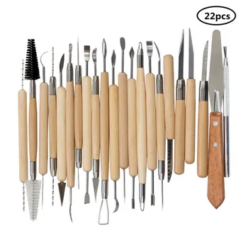 22pcs/set Arts Crafts Clay Sculpting Tools Pottery Ceramics Wooden Handle Modeling Clay Pottery Carving Tool Set Freeshipping
22pcs/set Arts Crafts Clay Sculpting Tools Pottery Ceramics Wooden Handle Modeling Clay Pottery Carving Tool Set Freeshipping