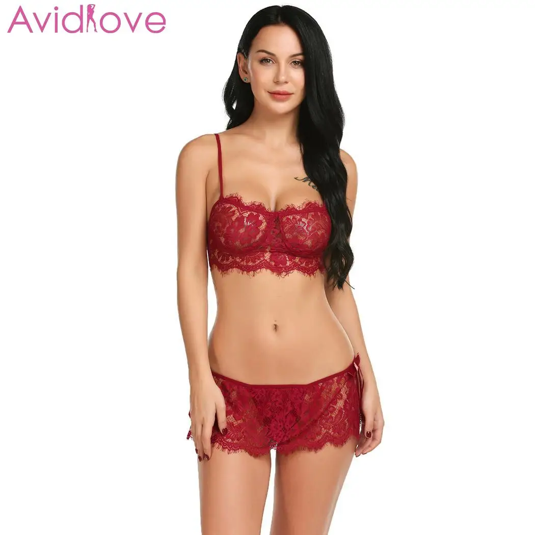 Avidlove Women Sexy Lingerie Lace Sexy Bra Set Push Up Bralette Plus Size Women Transparent Underwear Set Sexy Clothes 4 Colors
Avidlove Women Sexy Lingerie Lace Sexy Bra Set Push Up Bralette Plus Size Women Transparent Underwear Set Sexy Clothes 4 Colors