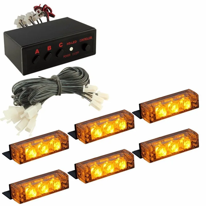 Amber 18 LED Emergency Car Van Truck Strobe Flash Lights Front Grille Yellow
Amber 18 LED Emergency Car Van Truck Strobe Flash Lights Front Grille Yellow