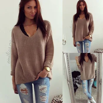 2018 New Style Top Women Cut Out Long Sleeve Jumper Pullover V-Neck Tops Ladies Casual Knitwear Sweater
2018 New Style Top Women Cut Out Long Sleeve Jumper Pullover V-Neck Tops Ladies Casual Knitwear Sweater
