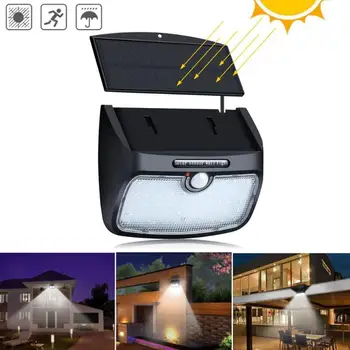 

48 LED Solar Lamp For Outdoor Garden Wall Yard Fence 800lm With Line Separable Solar Power Light Three Working Modes Functional