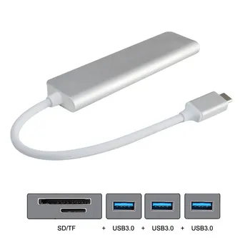 Xiwai CY Thunderbolt3 Multiple Type-C USB-C to 3 Ports Hub With SD TF Card Reader for Laptop & Phone 
Xiwai CY Thunderbolt3 Multiple Type-C USB-C to 3 Ports Hub With SD TF Card Reader for Laptop & Phone