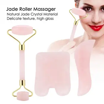 3pcs/set Double-end Natural Jade Roller Massage & Scraping Board Kit Massage Facial Body Care Tool Face Massager Lifting Tool bc
3pcs/set Double-end Natural Jade Roller Massage & Scraping Board Kit Massage Facial Body Care Tool Face Massager Lifting Tool bc