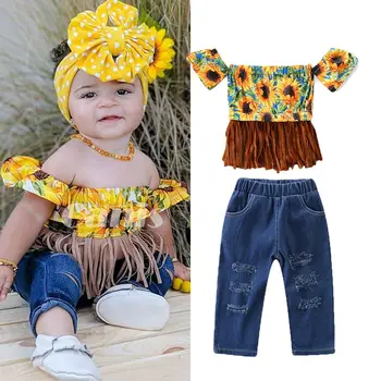 Pudcoco Girl Set 2Y-7Y US 2PCS Kids Baby Girl Clothes Summer Sunflower Tops Denim Pants Jeans Outfits
Pudcoco Girl Set 2Y-7Y US 2PCS Kids Baby Girl Clothes Summer Sunflower Tops Denim Pants Jeans Outfits