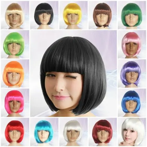 Fashion Women Lady Short Straight Hair Full Wigs Cosplay Party Bob Hair Wig Party & Holiday DIY Decorations
Fashion Women Lady Short Straight Hair Full Wigs Cosplay Party Bob Hair Wig Party & Holiday DIY Decorations