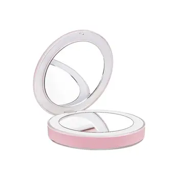 LED Lighted Mini Makeup LED Mirror 3X Magnify Handheld Folding Small Portable Travel Makeup Mirror USB Charging
LED Lighted Mini Makeup LED Mirror 3X Magnify Handheld Folding Small Portable Travel Makeup Mirror USB Charging