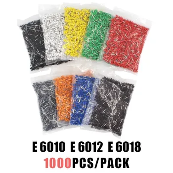 1000pcs/Pack E6010 E6012 E6018 Insulated Cord End Terminal Wire Connector Crimp Ferrules Crimping Terminal Tubular AWG#10
1000pcs/Pack E6010 E6012 E6018 Insulated Cord End Terminal Wire Connector Crimp Ferrules Crimping Terminal Tubular AWG#10