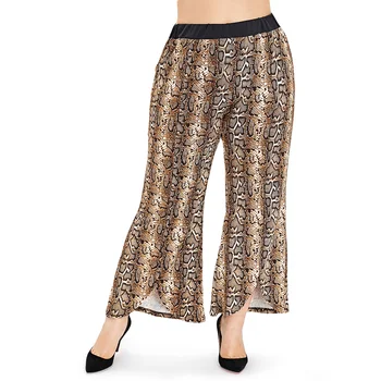 Snake Print Wide Leg Sexy Pants Women Trousers Elastic High Waist Bodycon Leopard Flare Pants Female Casual Streetwear Pants 
Snake Print Wide Leg Sexy Pants Women Trousers Elastic High Waist Bodycon Leopard Flare Pants Female Casual Streetwear Pants